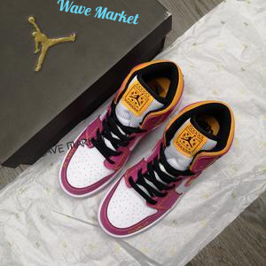 air jordan 1 mid white yellow powder