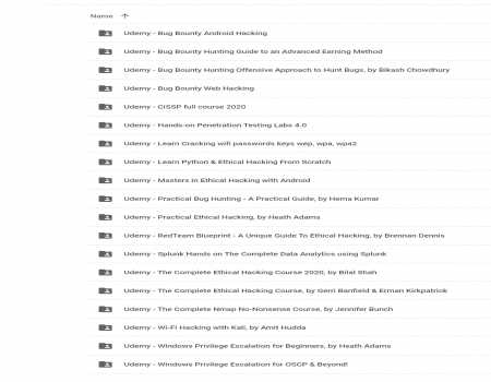 Ethical Hacking Courses Collection