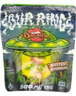 Wasted Watermelon Gummies 500MG THC Bag