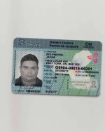 Canadian driving license with selfie (Clone)