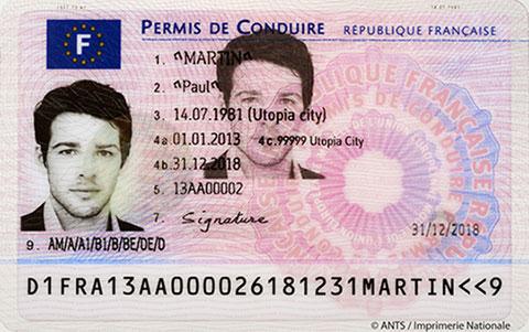 France driving license with selfie (Clone)