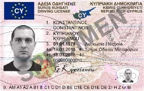 Cyprus driving license with selfie (Clone)