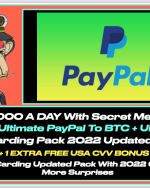 $5000 A DAY With Secret Method 2025 Ultimate PayPal To BTC + Ultimate Carding Pack 2025 + 1 CC