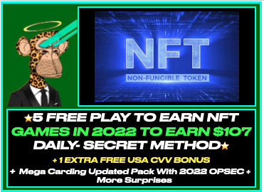 5 FREE PLAY TO EARN NFT GAMES IN 2025 TO EARN $107 DAILY- SECRET METHOD + 1 USA CC EXTRA FREE + Mega