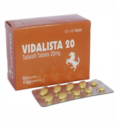 Tadalafil Vidalista 20mg x 30/90/180/360/500 Tablets