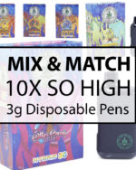 Mix and Match : 10 – So High Extracts – 3G Disposable Vape Pen