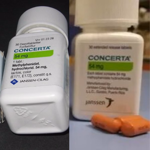 CONCERTA | Concerta 54mg-Ritalin Methylphenidate-ADHD 200Pills